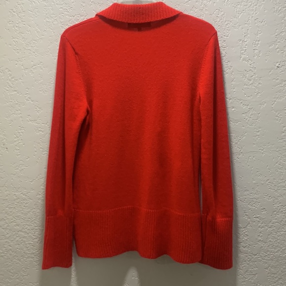 JONES NEW YORK COLLECTION CASHMERE RED MEDIUM SIZE LADIES SWEATER - Picture 6 of 11